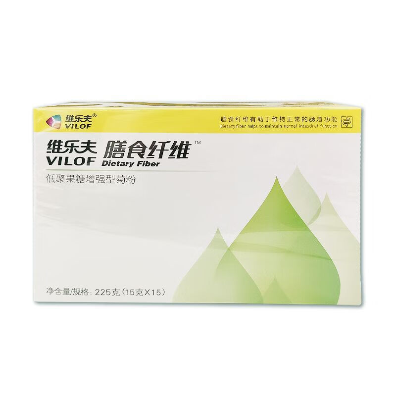 食芳溢维乐夫菊粉膳食纤维15g*15条益生元低聚果糖 1盒装