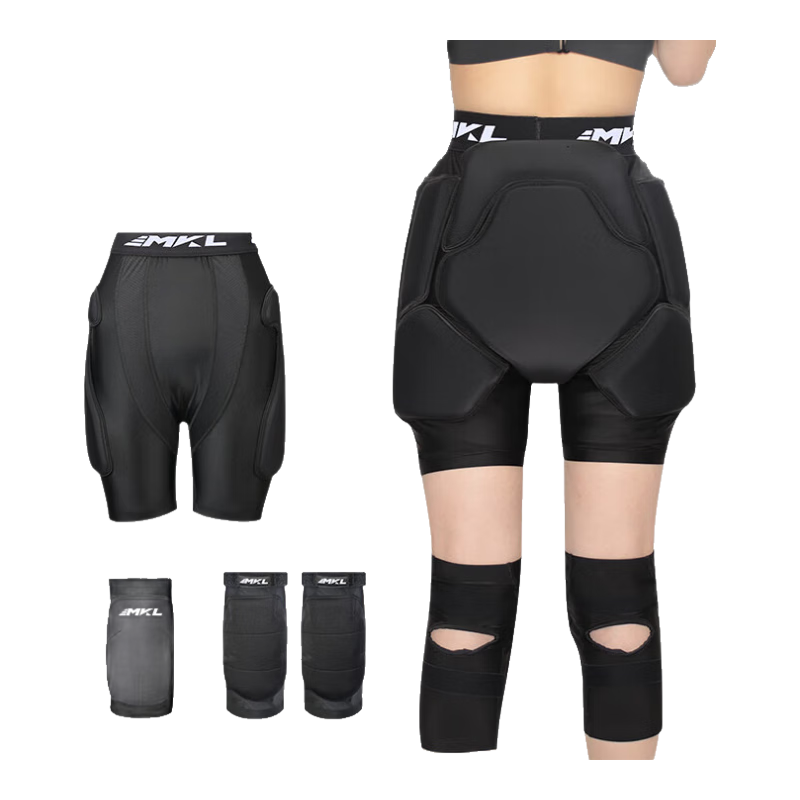 ���ڲ�������������ѩ���λ�����Ů���������������ε浥˫�廬ѩ��ˤ�㻤����װ ���������+��ϥ+���� M�루55-70kg��