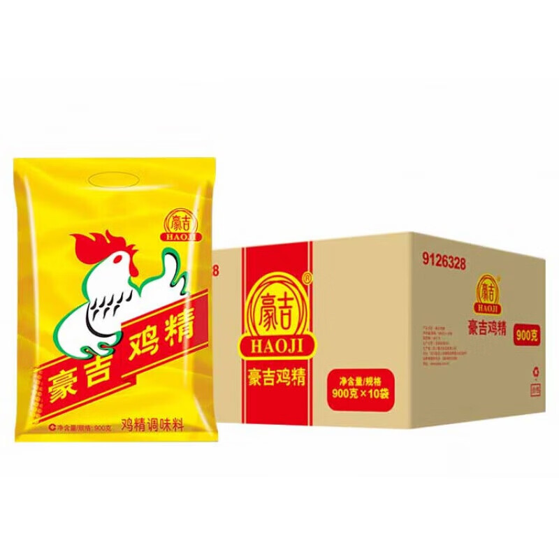 豪吉鸡精调味料调味川式调味品 900g*10袋/整箱9000g