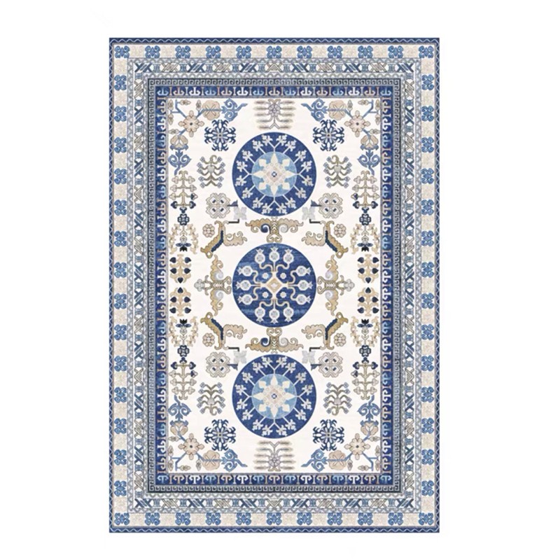 北欧式简约卧室地毯床边毯 厨房浴室防滑地毯 宫廷 80cmx160cm【超值