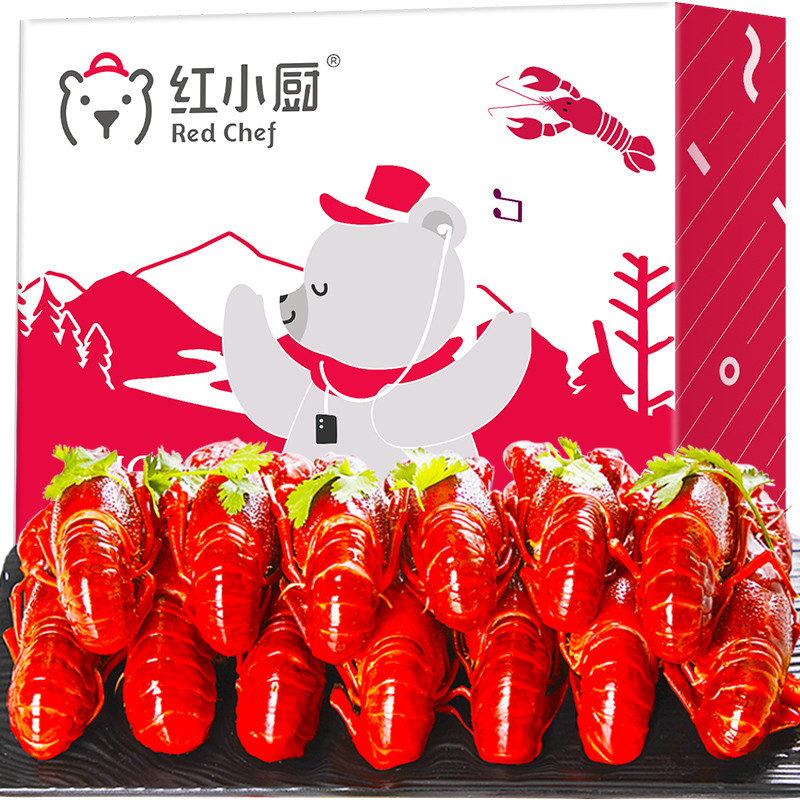 红小厨 十三香小龙虾 750g 4-6钱/17-25只 净虾500g 海鲜水产