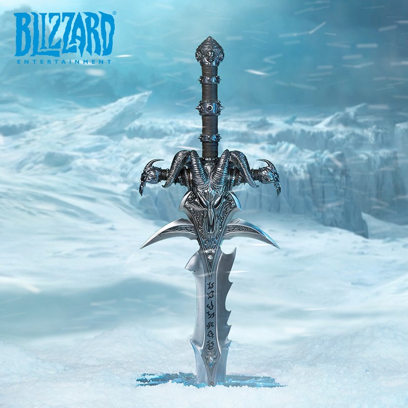 Blizzard暴雪官方游戏周边魔兽世界霜之哀伤1：1复刻版 未开刃 壁挂+剑身【全款6498】