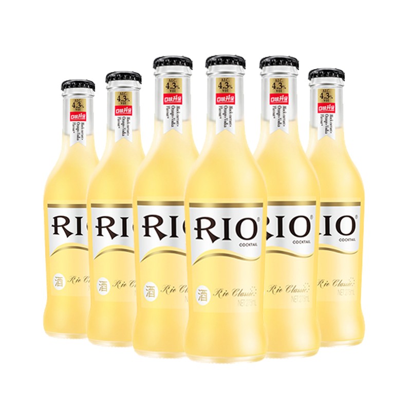 锐澳（RIO）洋酒 预调 鸡尾酒 果酒 橙味 275ml*6瓶（新老包装随机发货）