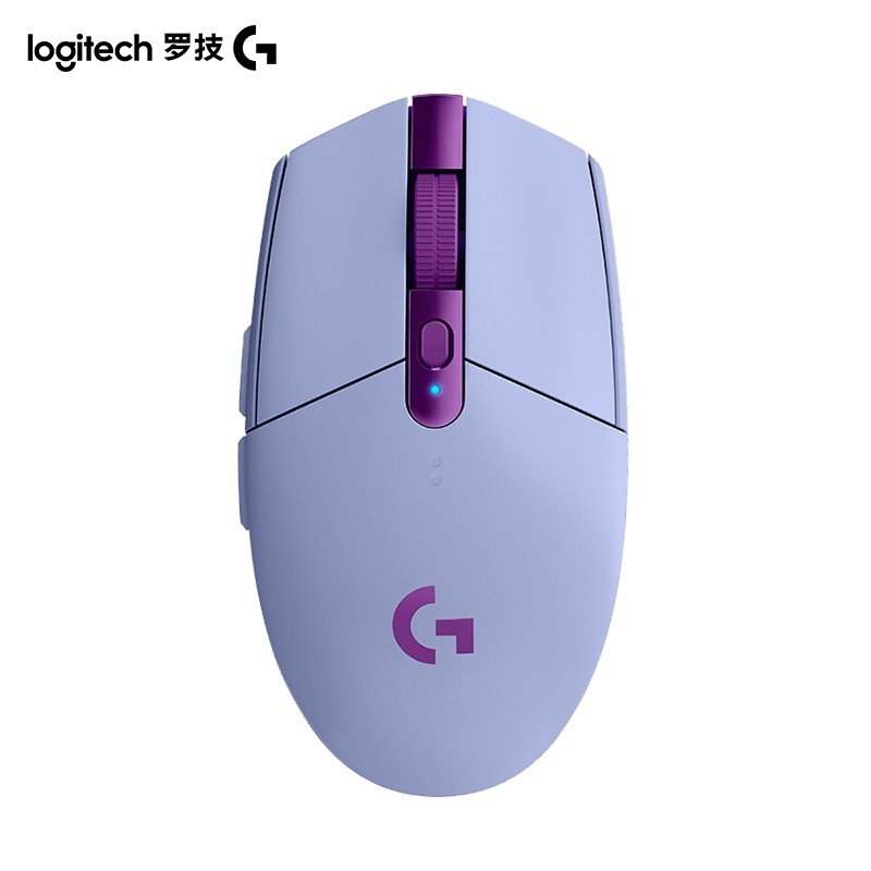 罗技 (G) G304 LIGHTSPEED 无线游戏鼠标 吃鸡鼠标 绝地求生 鼠标 紫色