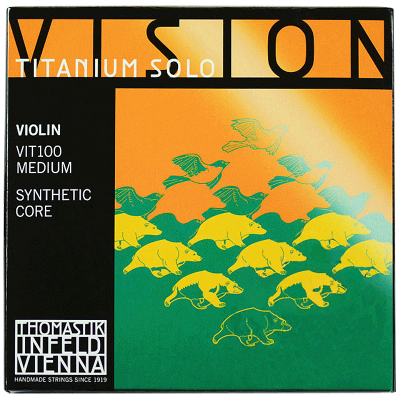 奥地利Thomastik VISION TITANIUM SOLO小提琴琴弦EADG套弦VIT100 4/4套弦（一套四根）