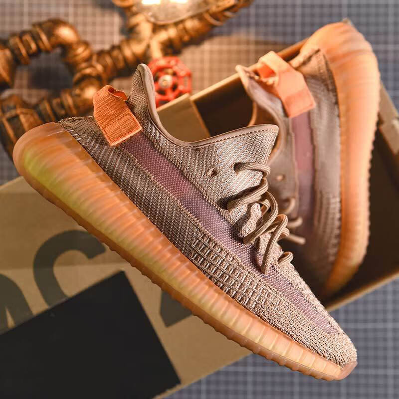 尤萨口香糖椰子鞋350男鞋2025新款网面透气网鞋男休闲软底跑步运动鞋