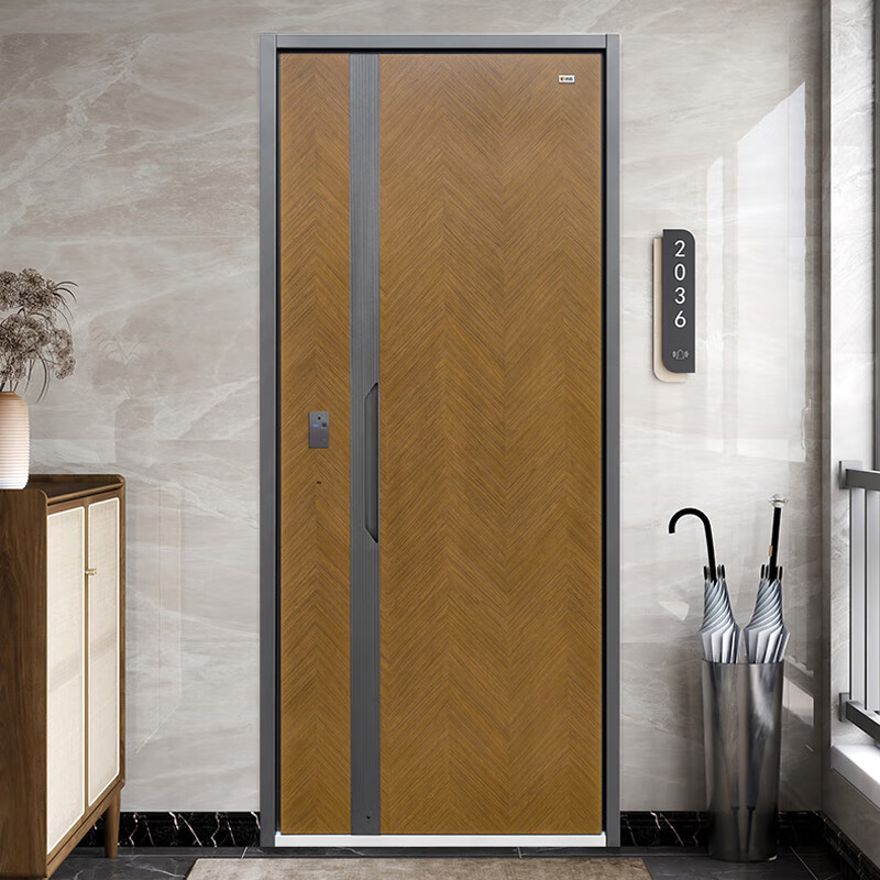 德盾(dedun)甲级防盗门家用入户门别墅进户门指纹密码锁极窄边框定制