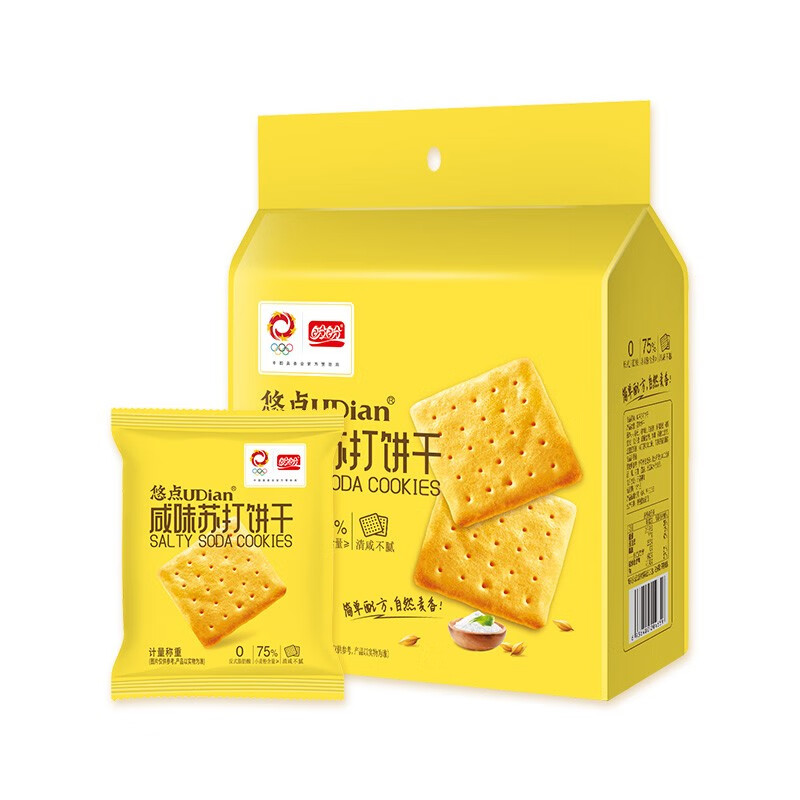 盼盼梅尼耶无蔗糖高纤粗粮饼干营养早餐整箱 食品饼干休闲零食 悠点咸味苏打饼干450g怎么样,好用不?