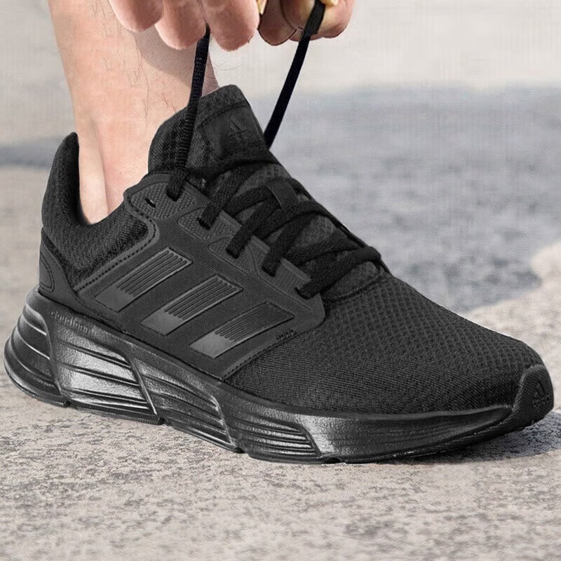 adidas阿迪达斯男鞋运动鞋黑武士黑色网面透气缓震轻便跑步鞋休闲鞋