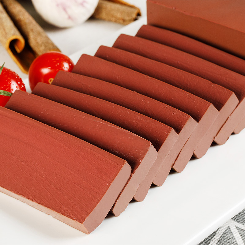 华英 预蒸鸭血 放心鸭血整块鸭血毛血旺火锅冒烤鸭速食涮锅常温食材 鸭血300g*6盒（常温产品）