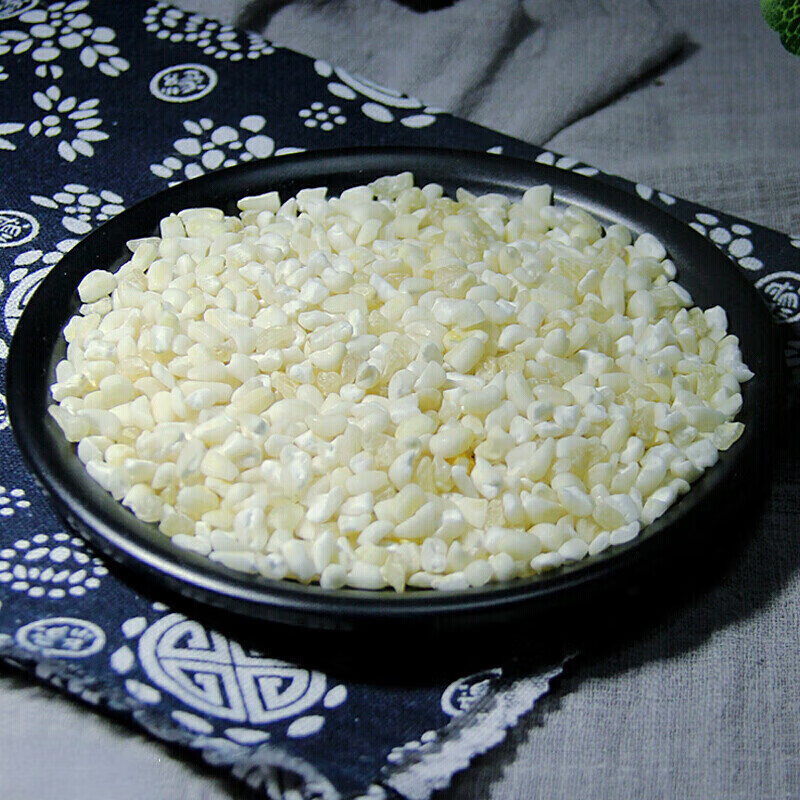 粮老汉东北白玉米碴子 去皮白糯玉米渣粘玉米大碴子黏玉米黏粘大碴粥