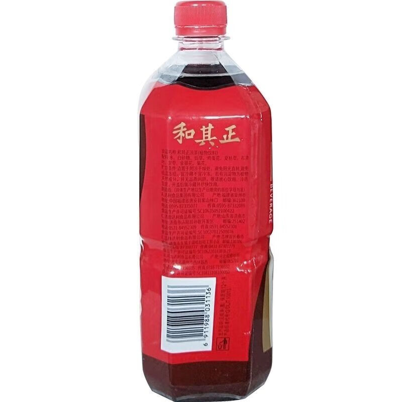 和其正23年6月产新日期1升清火养气草本好茶暑期特惠价 1000ml4瓶装新
