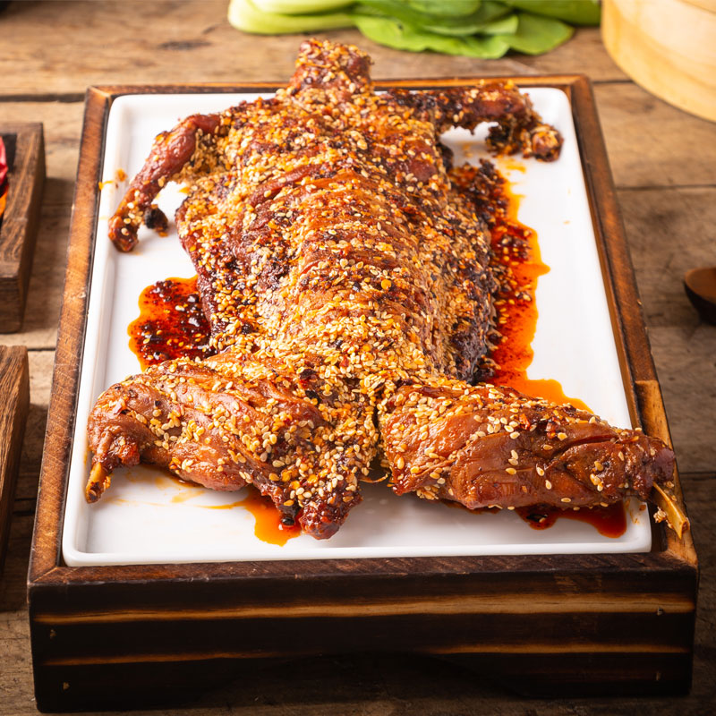 日顿 手撕兔整只 麻辣即食 四川成都特产烤兔子肉熟香辣五香小吃 五香