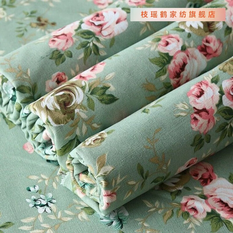 新款2022处理棉加厚老粗布布料亚麻布料手工坐垫沙发布料零布头碎布头