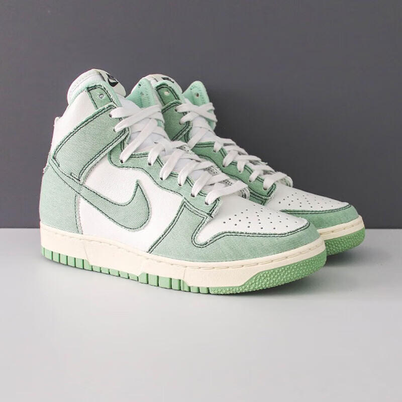2023夏季新款dunk high复古高帮运动休闲板鞋dv1143 dv1143-300白绿