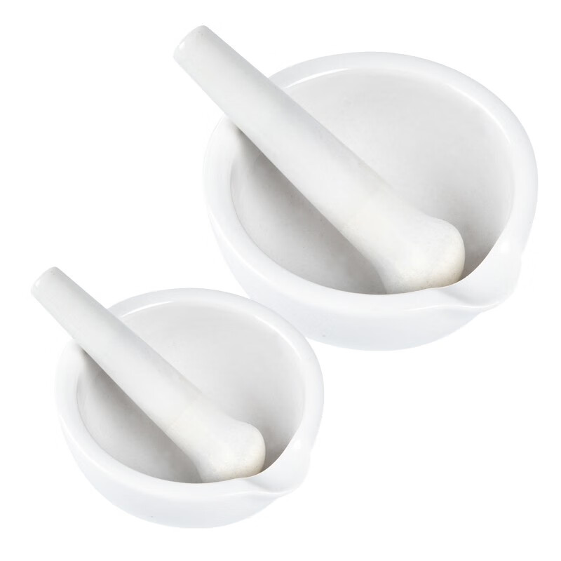 兰诗(lautee)sy8003 陶瓷研钵捣药碗捣药棒研磨碗药钵研药碗家捣药罐