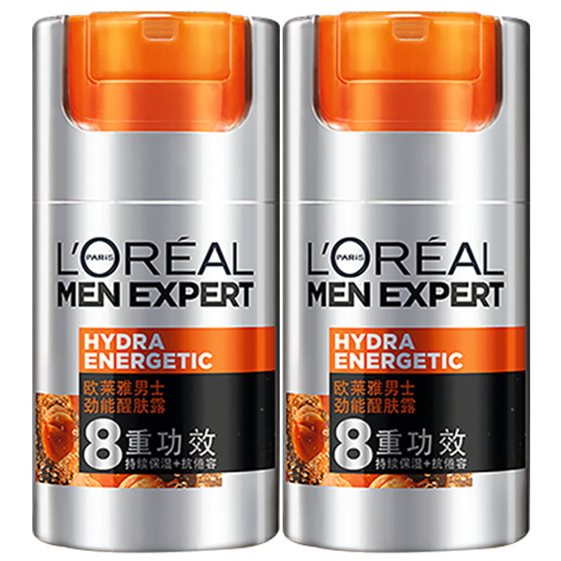歐萊雅（LOREAL）男士面霜?jiǎng)拍苄涯w露淡細(xì)紋潤(rùn)膚露保濕補(bǔ)水保濕護(hù)臉?biāo)瘖y品護(hù)膚品 醒膚露50ml*2+新款醒膚露22ml
