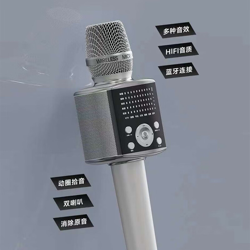 麦郎士无线麦克风话筒 T17 音响音箱一体手机专业直播录音会议话筒K歌宝手机话筒全民K歌麦克风K歌神器 T17-K歌神器
