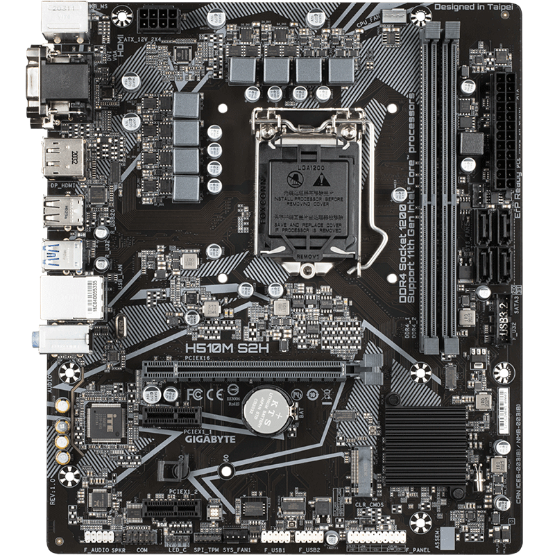 技嘉（GIGABYTE）H510M S2H 主板 支持CPU 10400F/10105F/G6405/G5905（INTEL H510/LGA 1200）