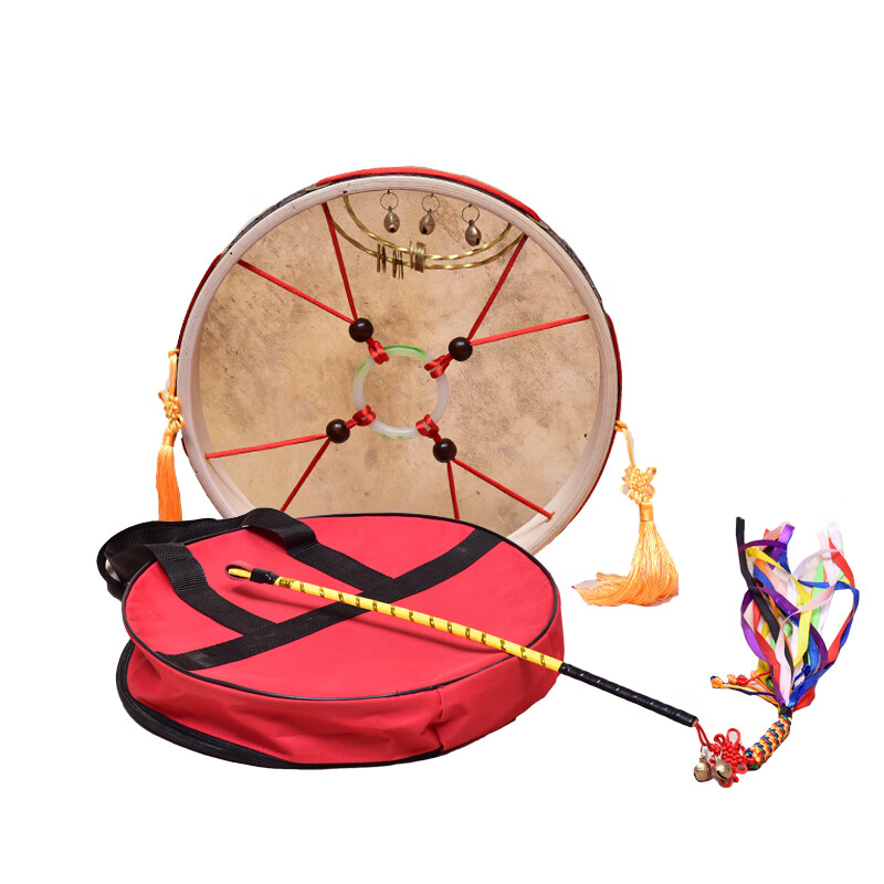 时笙二神鼓黑牛皮镇堂鼓单面鼓文王鼓 鼓包唱词教程