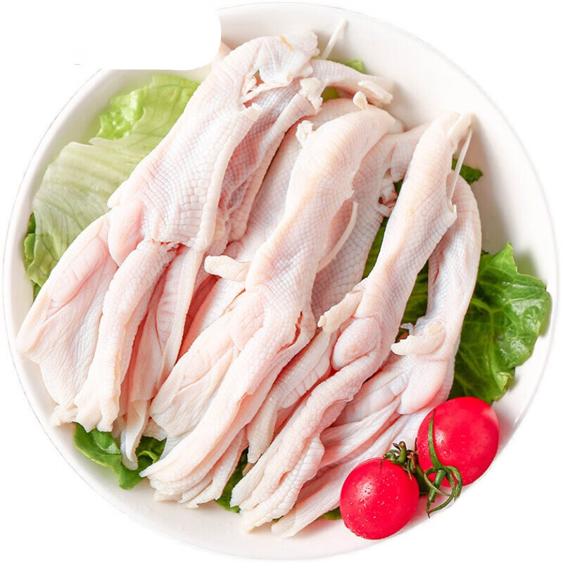 果亦橙鸭掌【2斤装】新鲜去骨鸭掌无骨鸭掌去骨鸭爪 脱骨鸭爪 2斤装去