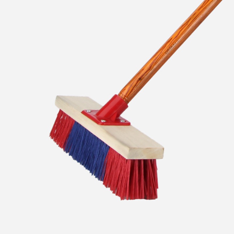 适配ts-06  地刷厚毛25厘米宽木杆长杆硬毛长柄直杆塑料刷地 地刷-25