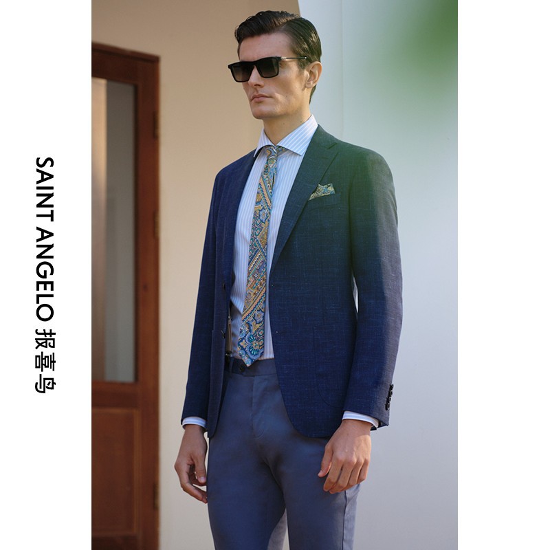 【西服定制】报喜鸟西服定做单西男春夏新款西服上衣定做单西量身订做