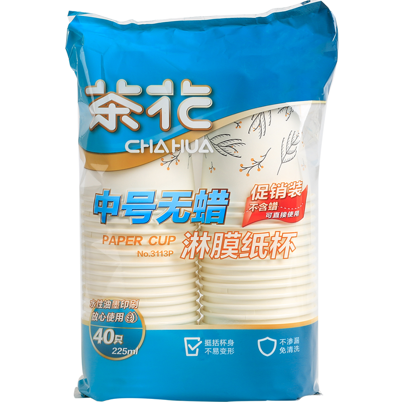 軨CHAHUAһֽӺĤ©ÿȱ칫񱭼ֽͥ 225ml 40ֻ 3113P 2.9Ԫ