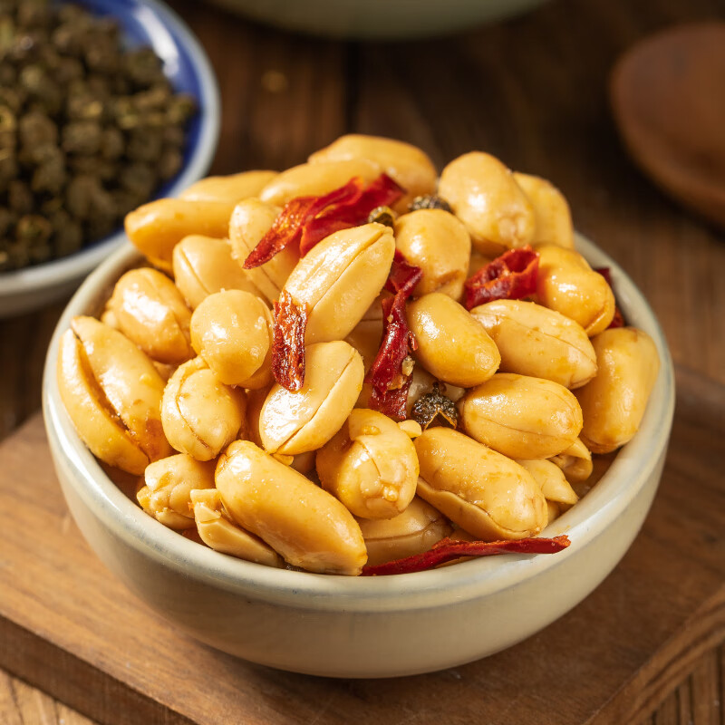 酒鬼花生每日坚果年货熟食小吃680g炒货零食麻辣花生米下酒菜百世兴