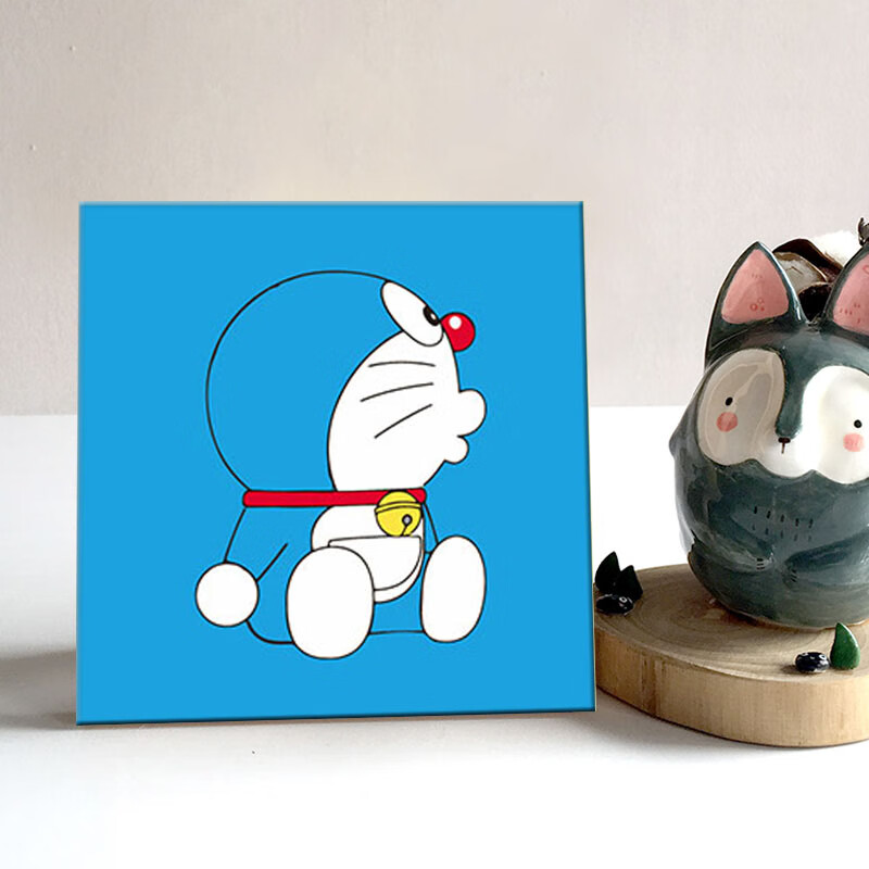 动漫动物人物填色油彩画手绘手工装饰画diy油画数字自己画 zx7叮当猫