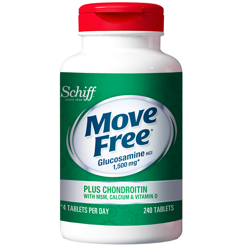 Move Free益节 氨糖软骨素钙片 240粒 5合1 维骨力 成人中老年 美国进口