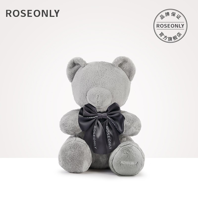 【肖战力荐】ROSEONLY(诺誓) 毛绒玩偶可爱抱抱熊 说话版新款 送女生的创意礼物 生日礼物