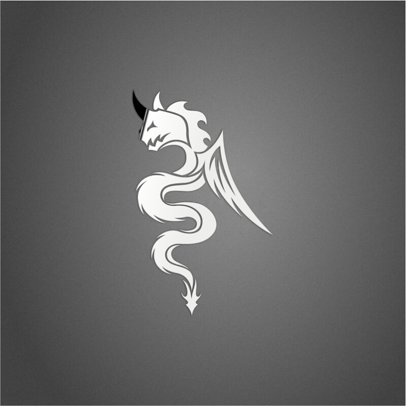 聂莊iphonexr金属贴 苹果7/8 plus logo手机壳装饰贴纸 a265龙