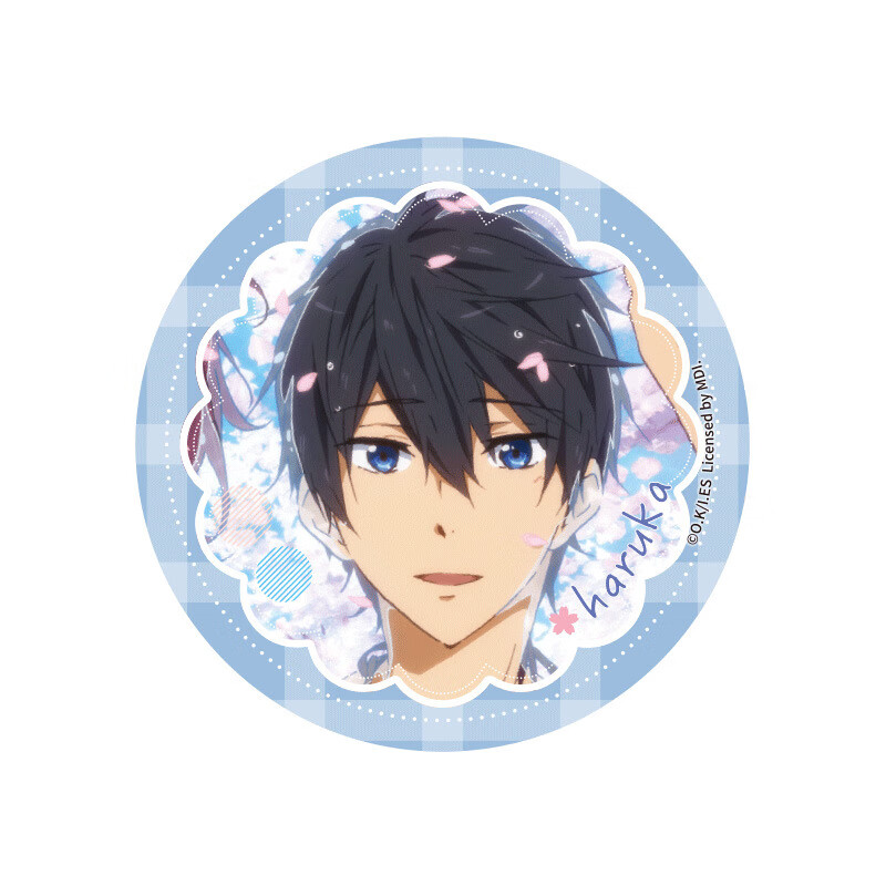 乐英奇free男子游泳部周边 樱花徽章七濑遥松冈凛叶月渚龙崎怜双闪