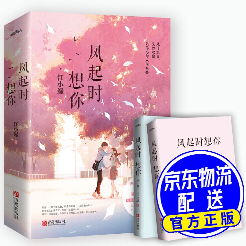 风起时想你(全二册)赠书签,明信片