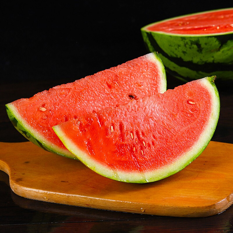 桃李村海南麒麟无籽西瓜6-8斤大西瓜水果新鲜采摘沙瓤整箱8424 精选2
