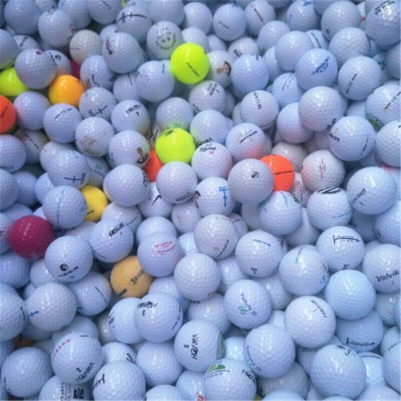 优鼎企 高尔夫球 双层球 练习球下场用练习球 高尔夫练习球 白色 (4个装)