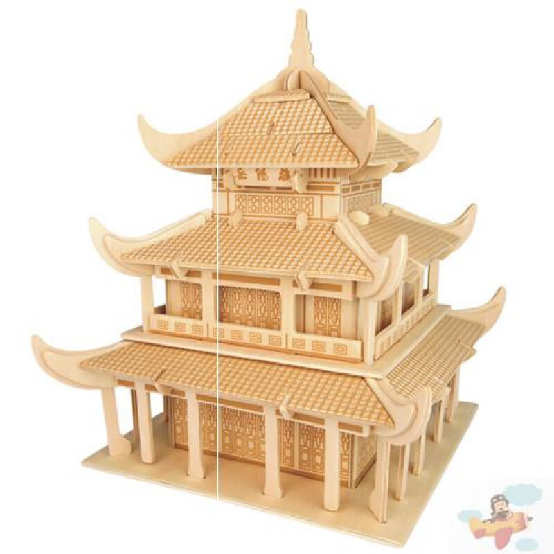 caokit keeiy儿童榫卯积木拼插中国古建筑结构模型玩具小学生手工 g