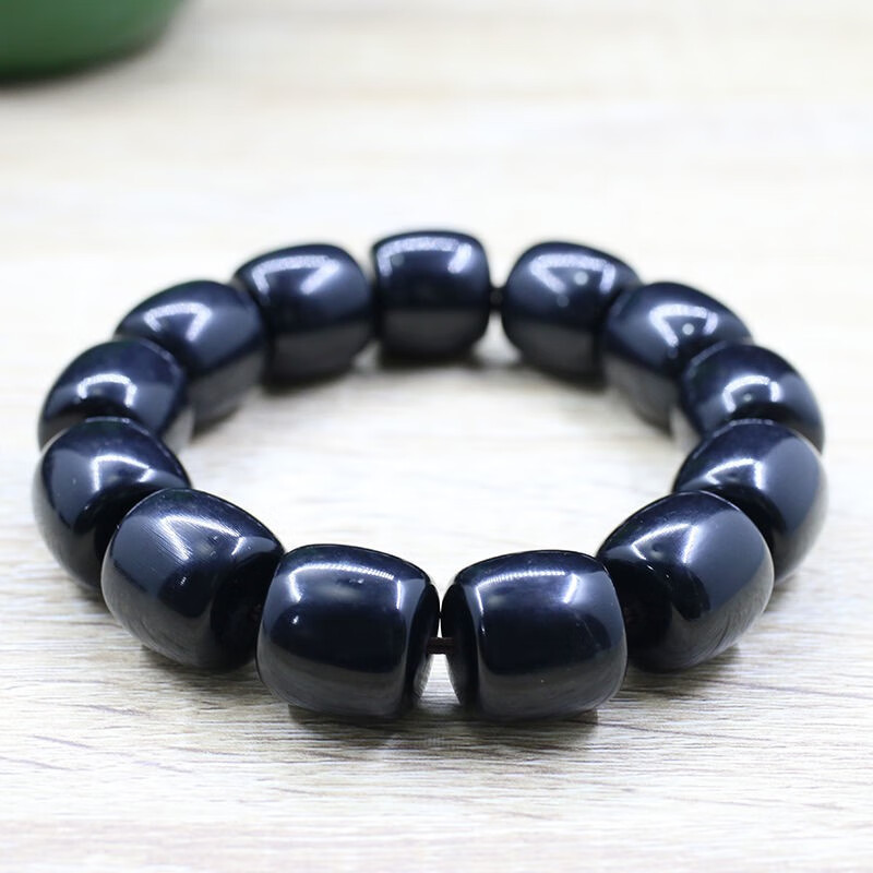 男女款可可西里精品文玩佛珠男女手链真品 可可西里羊角圆珠手串12mm