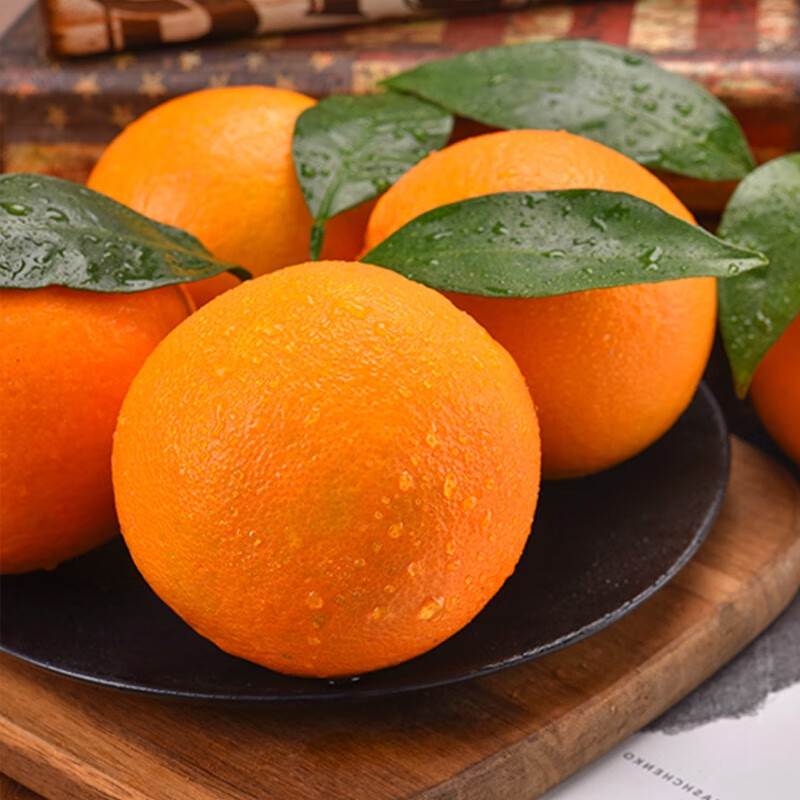 自由王果 新鲜秭归脐橙 伦晚春橙 应季水果甜橙子 5斤