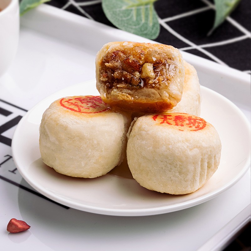 陕西特产天香坊水晶饼糕点美食手工传统老式点心甜点品 350g×2盒(单