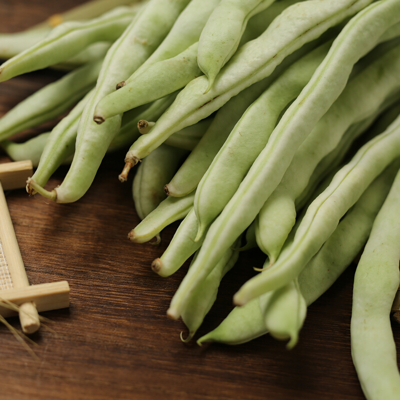 东北农家白大架白豆角白架豆白不老扁豆芸豆现摘新鲜蔬菜 1000g