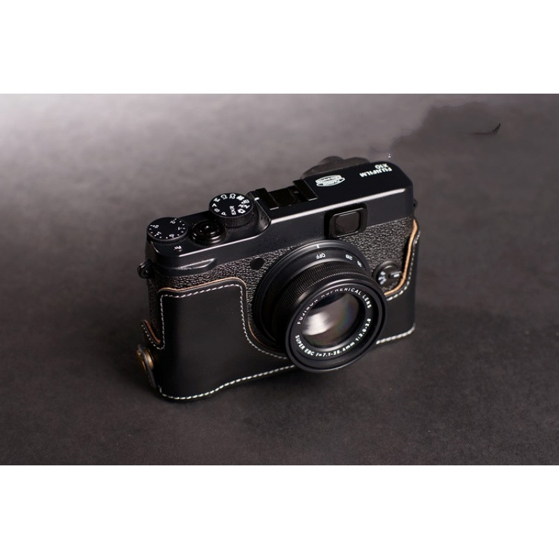 冰之树(ice shu)适用 真皮fujifilm富士x20相机包半套x10牛皮套 手工