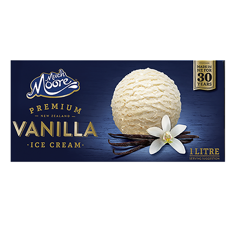 玛琪摩尔（MUCHMOORE） 新西兰进口香草冰淇淋 牛奶冰激淋雪糕冷饮【环保纸质包装】 香草味 2盒装