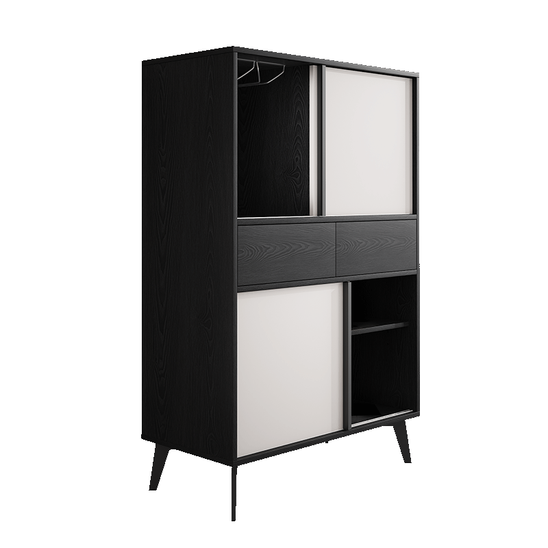 A家 玄关柜客厅屏风隔断门厅装饰酒柜鞋柜简约现代间厅储物置物柜B1012 意式B系列 高柜
