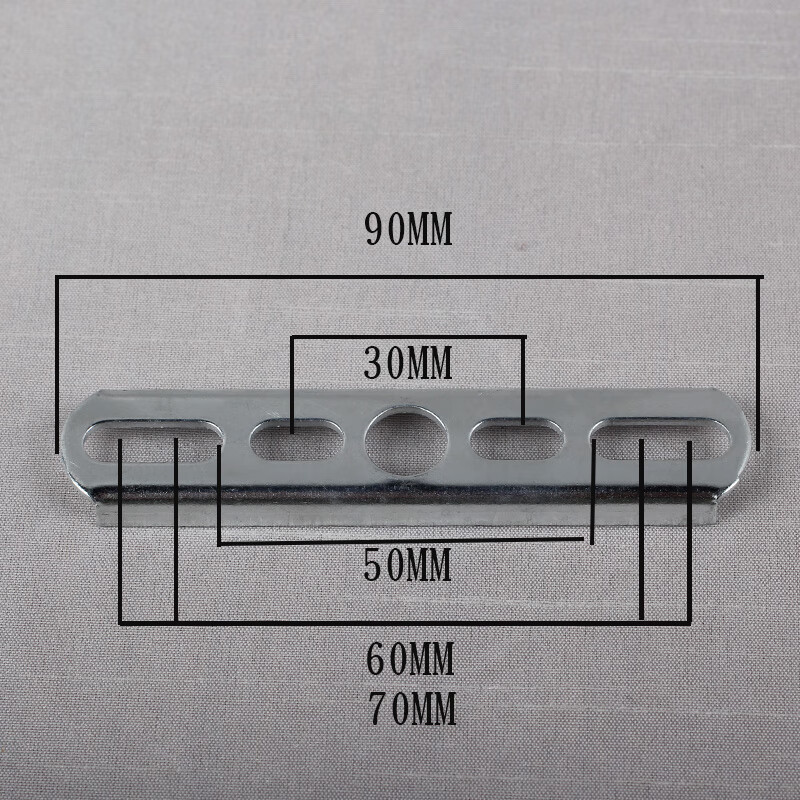 灯具加厚料水晶灯吸顶灯背条固定灯盘架配件diy 7cm孔距 厚度1.5mm