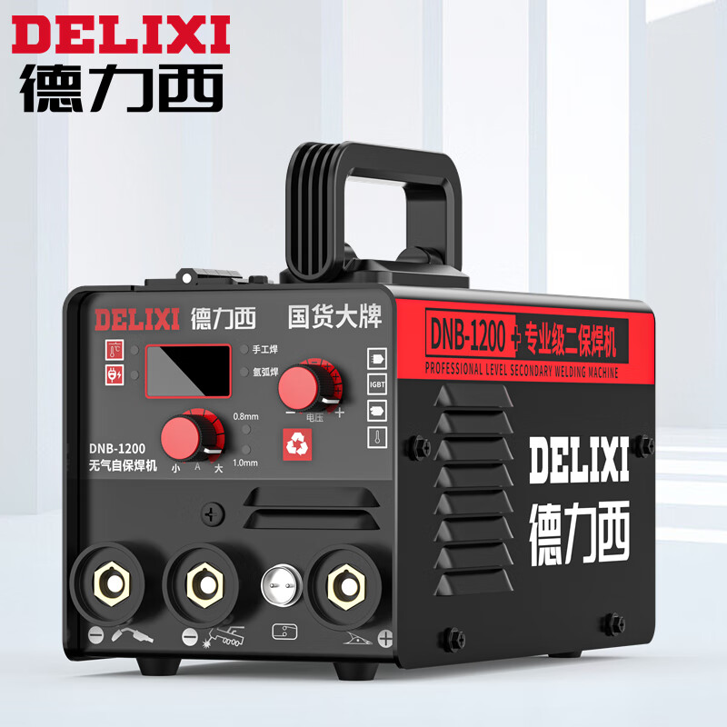德力西二保焊机焊机家用小型单电压220v两用电焊机