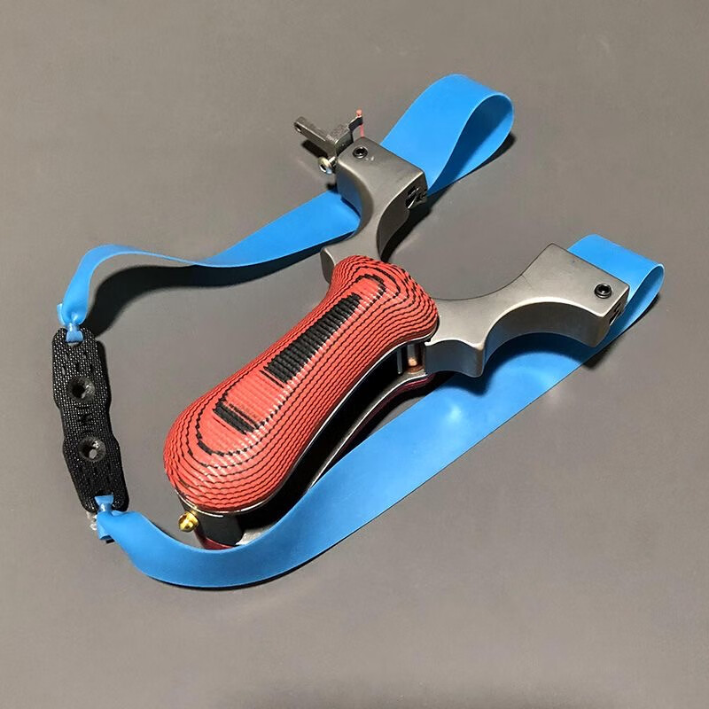 钛合金折叠弹弓扁皮筋龙舌快压高精度精准竞技可拆卸弓 弓 三皮 失手