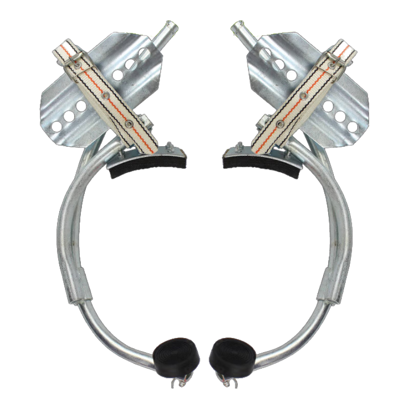 致躍安全器具電力轉(zhuǎn)向鐵鞋腳扣爬桿器登高工具腳趴上電線(xiàn)桿350型：適用于10-12米