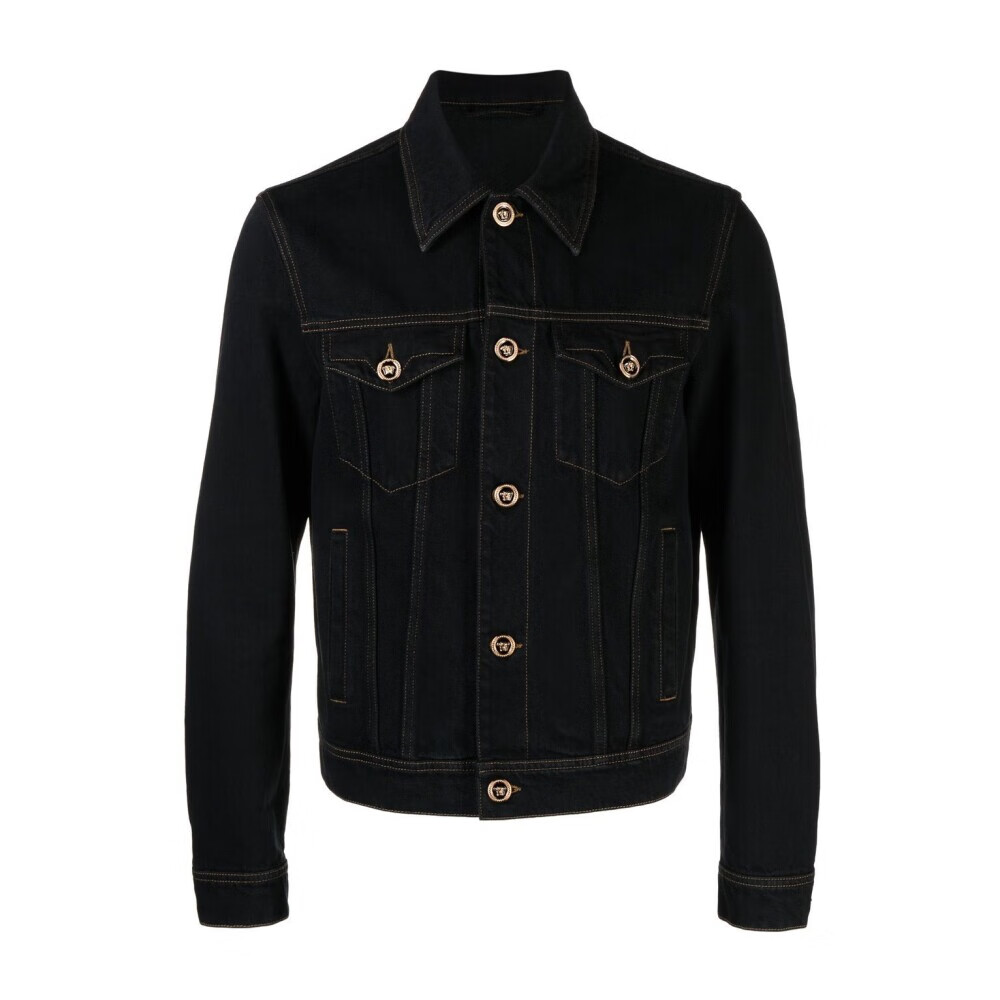 versace 男士 牛仔外套 52 eu 蓝色
